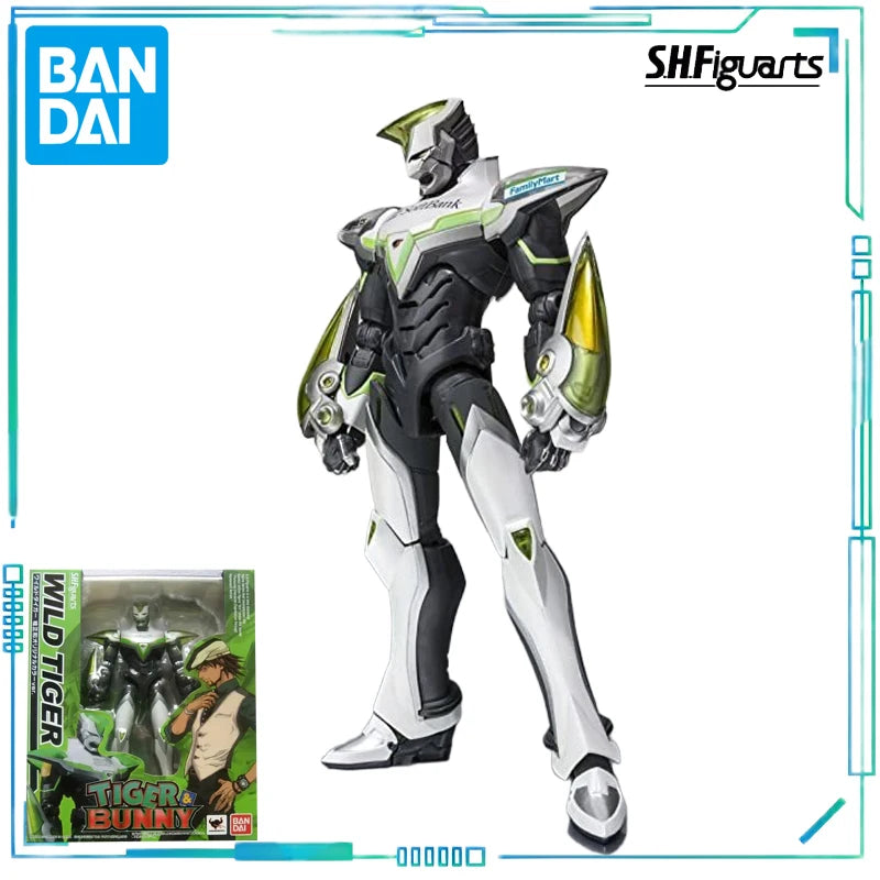 BANDAI Genuine S. H. Figuarts Series Movable Toys Tiger and Rabbit Series Folding Whirlwind，Barnaby Brooks Jr，WILD TIGER Model