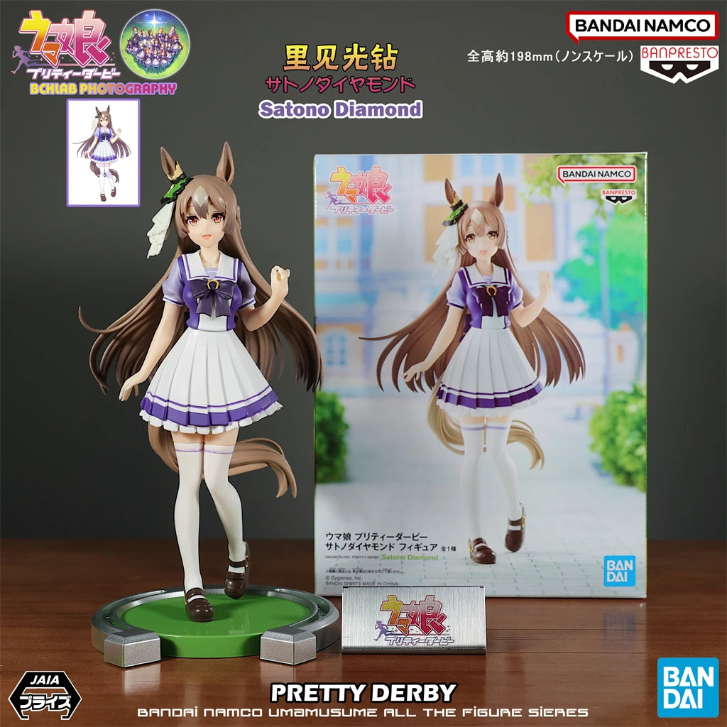 New in Stock Bandai Pretty Derby Special Week Daitaku Helios Silence Suzuka Oguri Cap Figurines Ornaments Anime Models Gifts