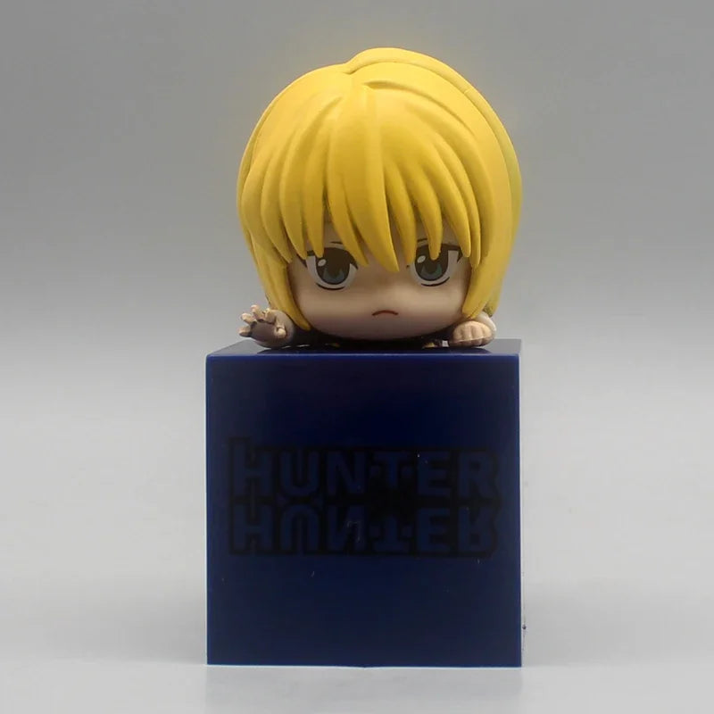 10cm cute GON FREECSS dolls hunter×hunter Killua Figures Q-version hisoka figurine Kurapika Toys Anime PVC desk ornaments Gifts