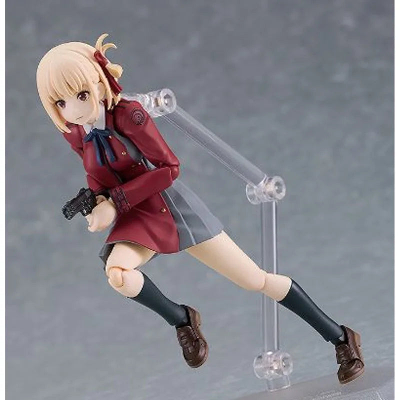 GSC Original Figma Lycoris Recoil Chisato Nishikigi Anime Action Figures Toys for Boy Christmas Gift Collectible Model Ornaments