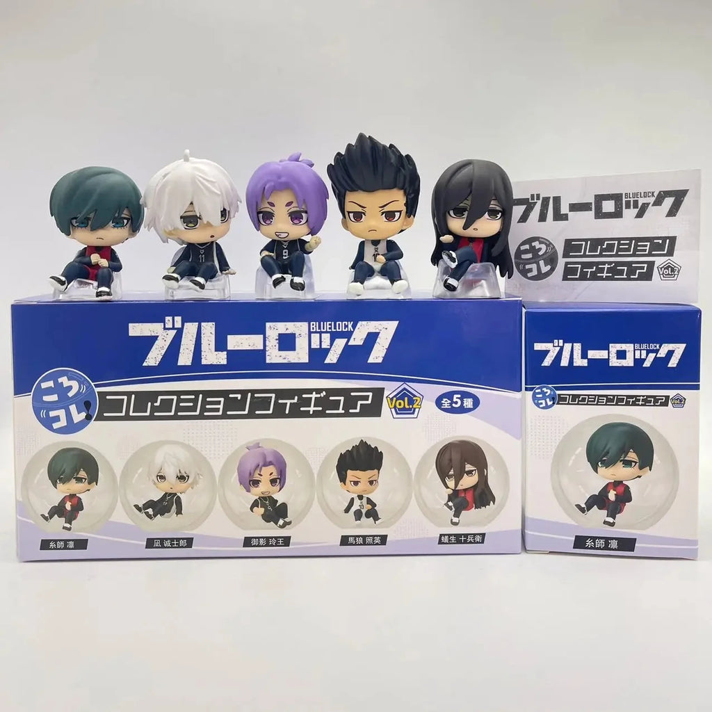 Anime Figure Blue Lock Blind Box Jiro Hayase Hinata Kageura Chigiri Hyoma Capsule Toys Cute Doll Model Desktop Ornament Gift