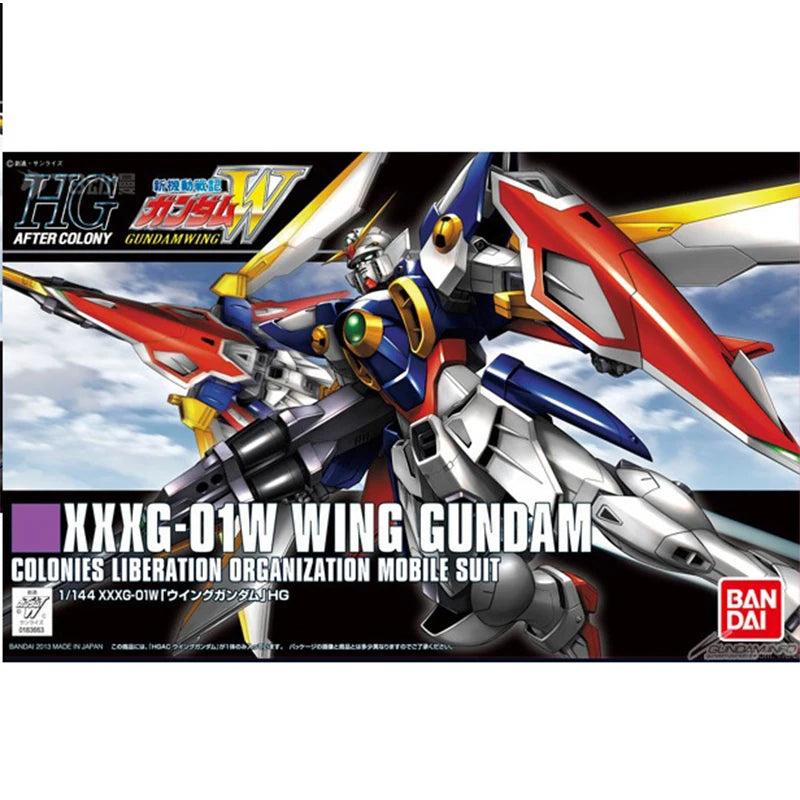 Bandai Gundam Model Kit HG Wing Deathscythe Heavyarms Sandrock Shenlong Wing Zero Altron Action Figure Gunpla Anime Figures