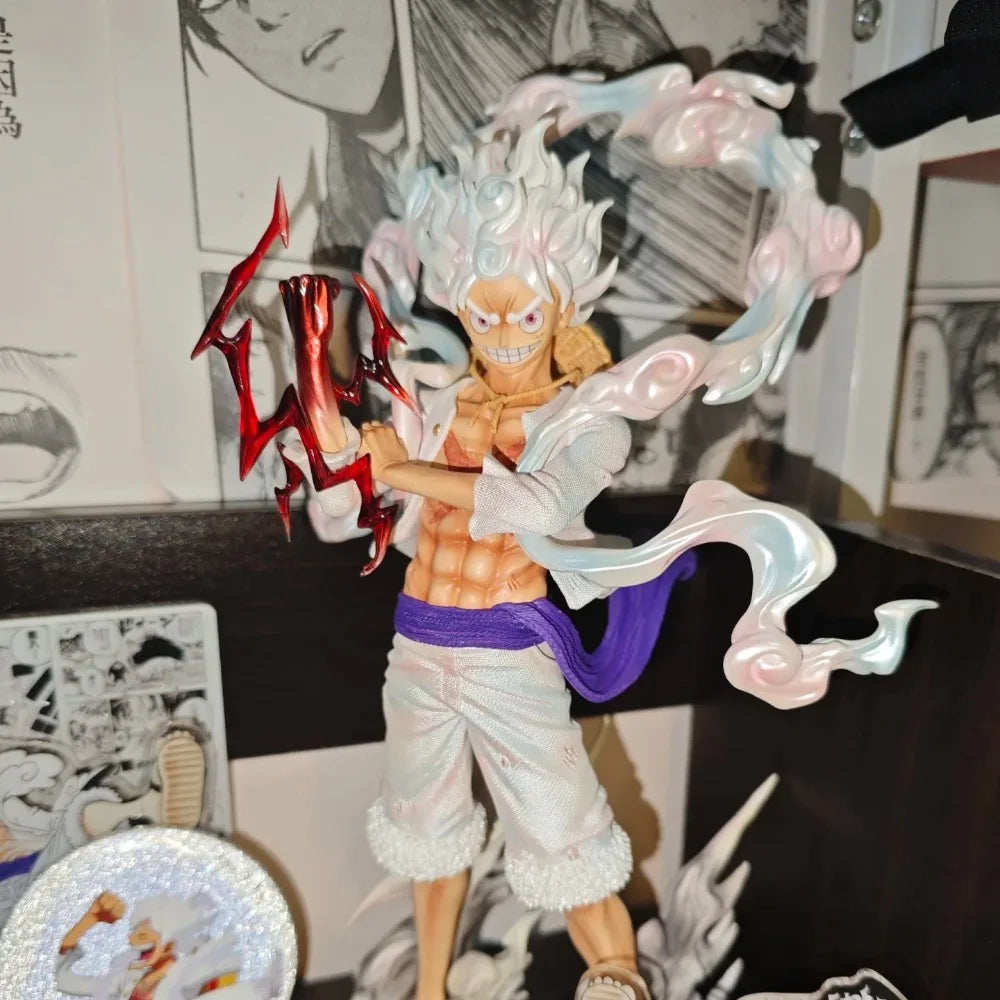 25cm Anime Figure 5 Gear Luffy One Piece Figure Nika Luffy Figure PVC Statue Collectible Model Toys Gifts