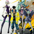 Four Anime Figure Cyberpunk Lucy Rebecca David Martinez Johnny Silverhand Action Figure Toys