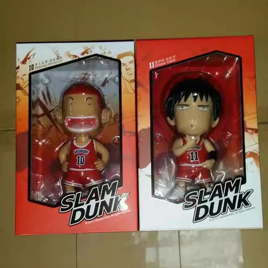 16cm Japan Basketball Slam Dunk Anime Figure Sakuragi Hanamichi Action Figure Rukawa Kaede Figurine Adult Collection Model Toys