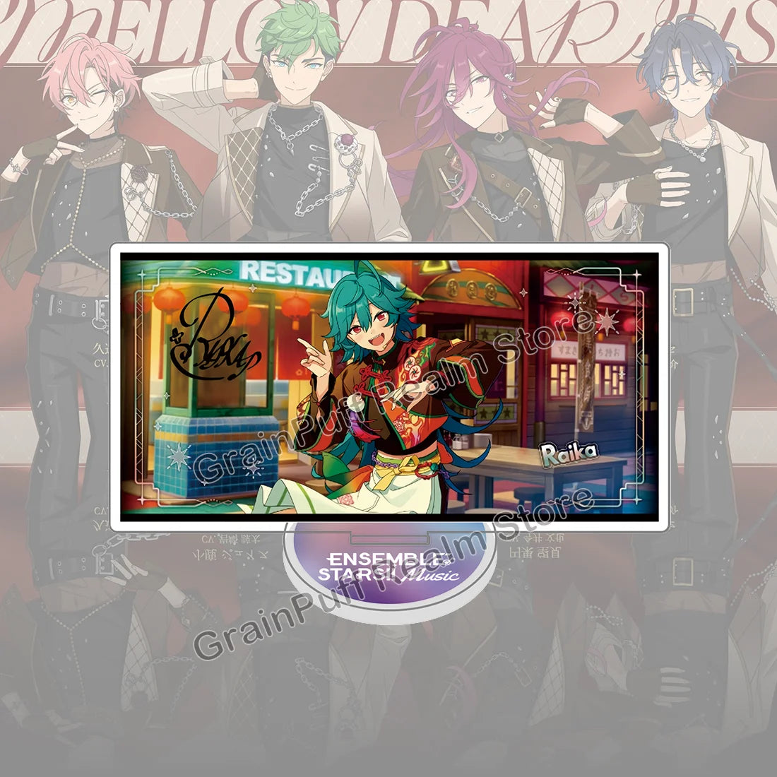 Ensemble Stars MELLOW DEAR US Acrylic Standee Juis, Nozomi, Mashu, Chitose Collectible Figure Display, Cute Desk Decor, Gift