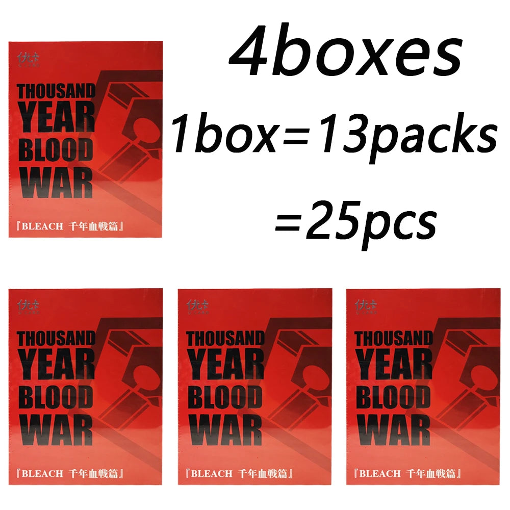 Anime Bleach Collection Cards Kuchiki Byakuya Kurosaki Ichigo Ink Wash Style Visual Arts Character Hot Stamping Gold Cards Gifts