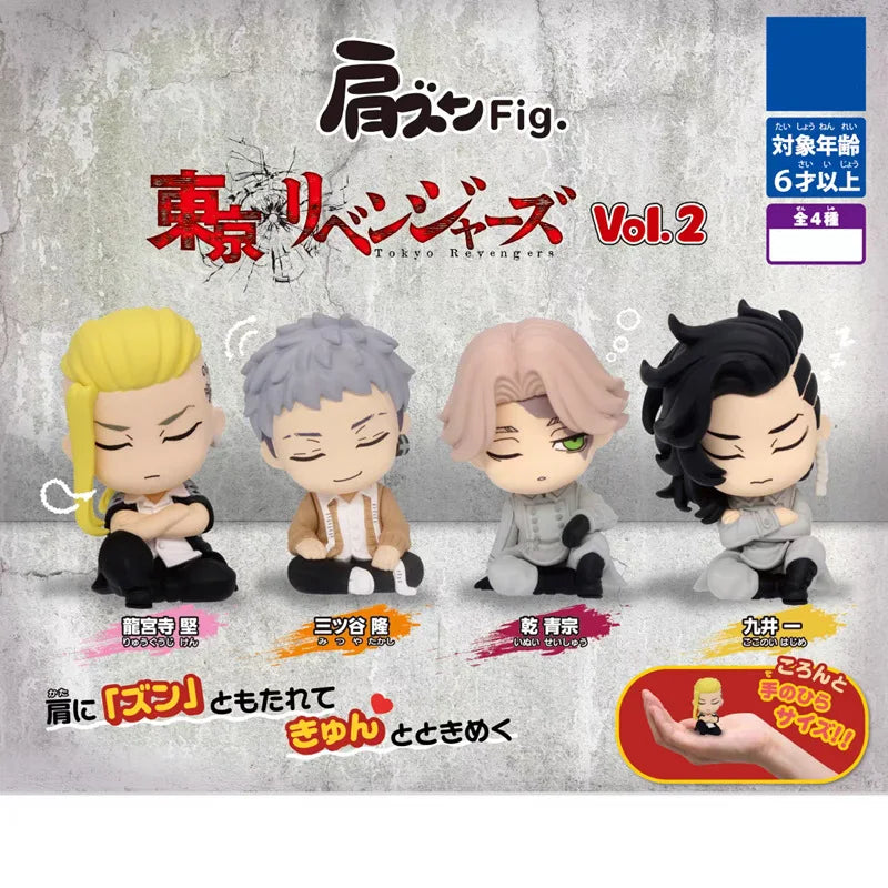 TOMY Original 4Pcs Gashapon HAJIME KOKONOI Action Figure Tokyo Revengers Anime Toys For Kids Gift Collectible Model