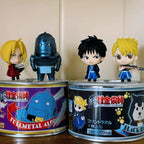 Bandai Gacha Scale Model Fullmetal Alchemist Edward Alphonse Roy Mustang Figurine Ornaments Action Figure Toys