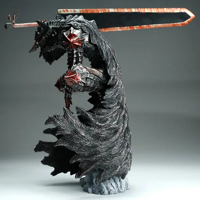 2025 Berserk Mad Warrior Worn Battle Damaged Version Action Figure Model Statue Sword Wind Legend Collectible Toy Acg Decoration