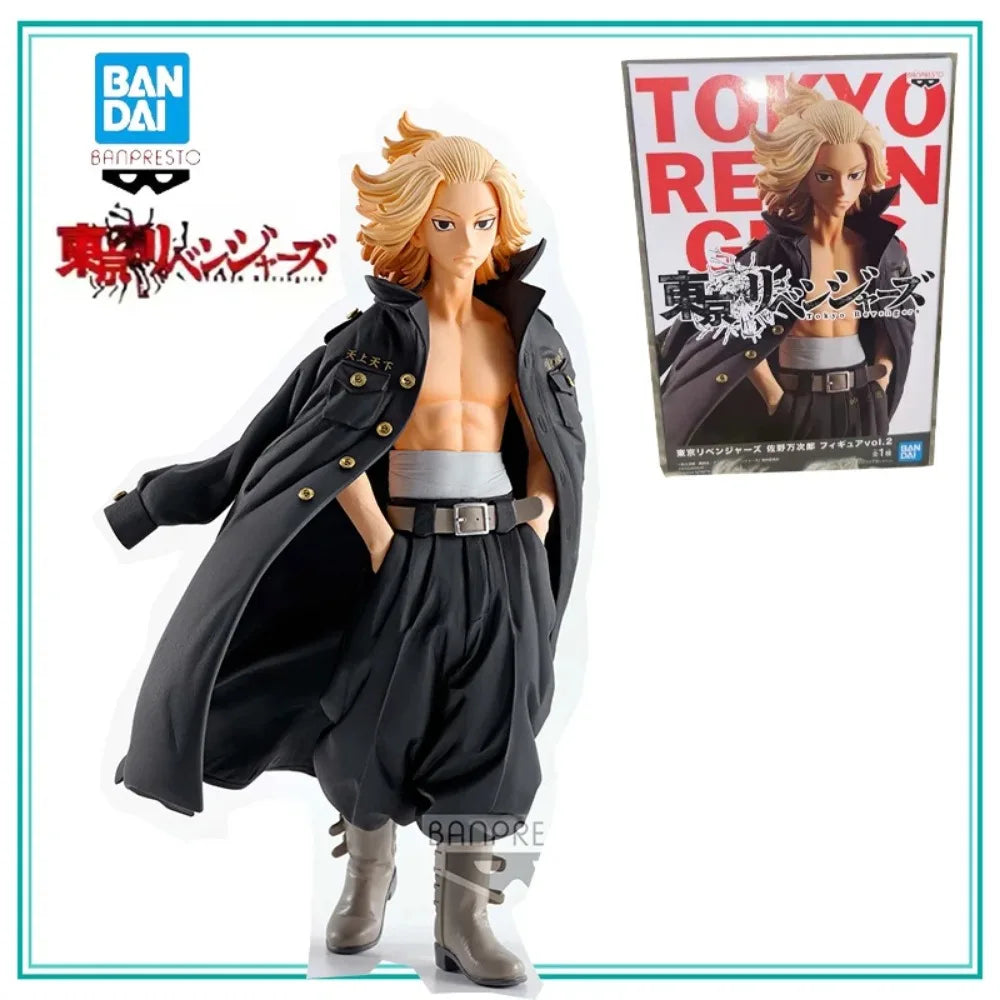 Banpresto Original Tokyo Revengers Mikey Manjiro Sano Bandai Anime Model Toys Figure Gifts Collectible Ornaments Boys Kids
