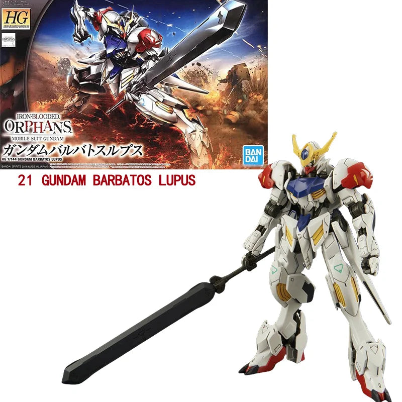 Bandai Genuine HG IBO 1/144 GUNDAM Barbatos Gusion Hajiroboshi Astaroth Anime Action Figure Collectible Assembly Model Toys Gift