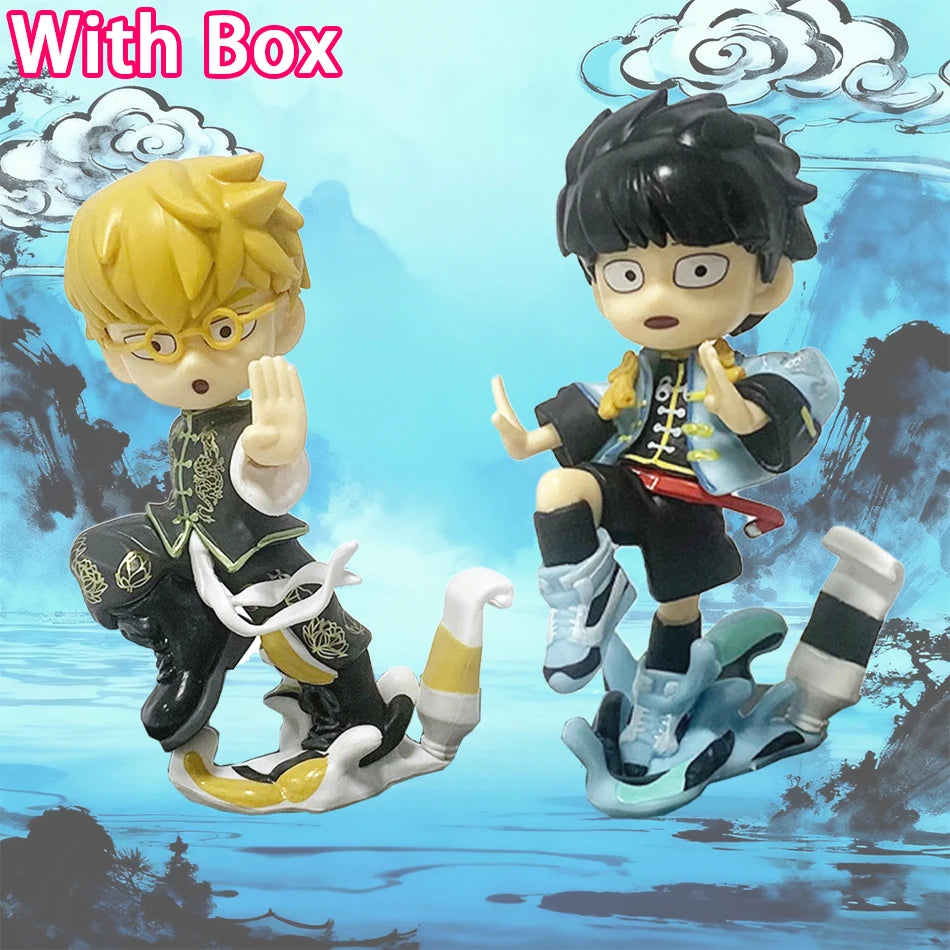Anime Mob Psycho 100 Figures Reigen Arataka Q Edition Kawaii Figurine Toy Model Doll Desktop Ornaments Collectible Toy