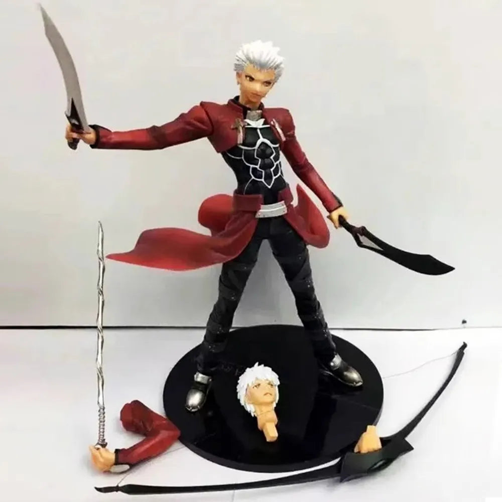 Fate/EXTRA Emiya Shirou Archer Gilgamesh Mumei Ver. PVC Action Figure Toys Saber Alter Archer Blade Sword