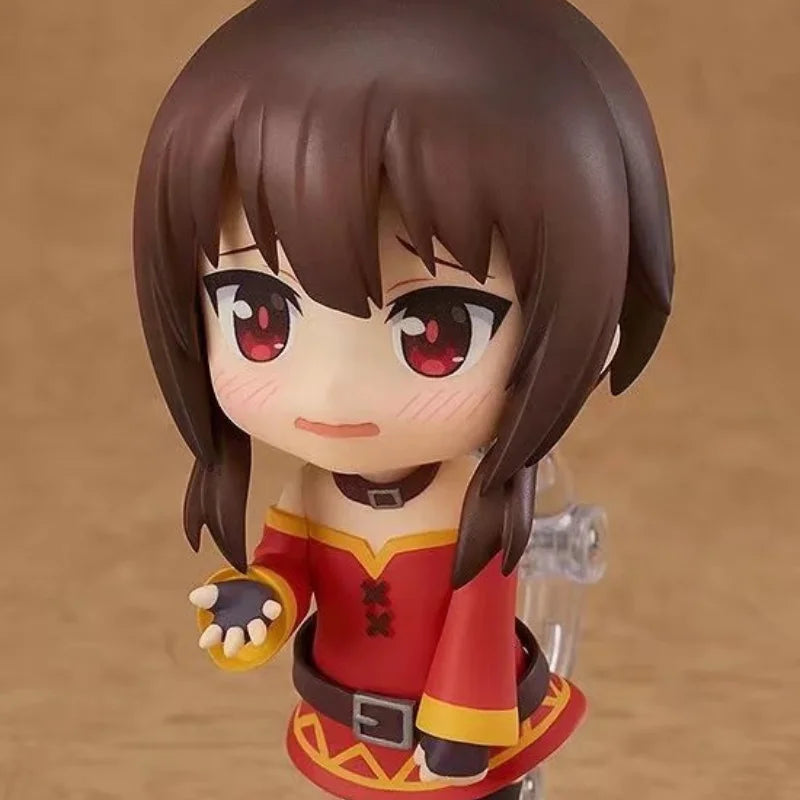 10cm Megumin  Aqua Magic Wand Beautiful Cartoon Girl Figure Model Statue Boys Collection Desktop Decoration Ornament Toys Gifts