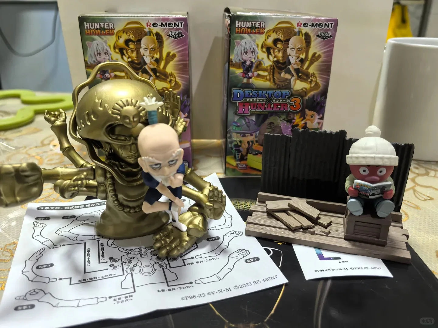Re-Ment Hunter×Hunter Desktop Collection3 Gon Killua King Of Ants Scene Decoration 6pcs Action Figure Gift