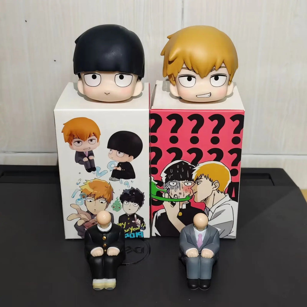 10cm Mob Psycho 100 Mobu Saiko Hyaku Kageyama Shigeo Arataka Reigen Action figure toys Christmas gift with box