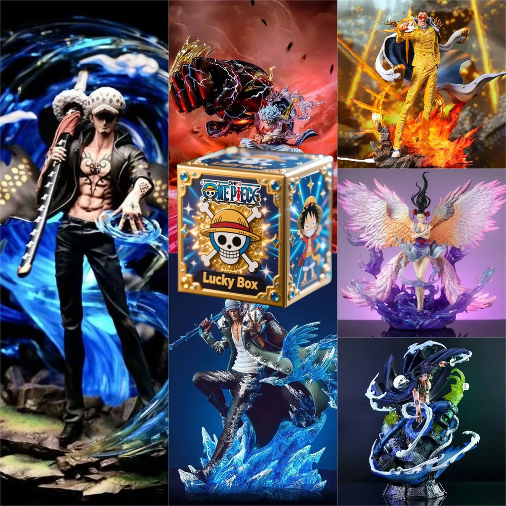 One Piece All Stars Mystery Box - Get a Random Popular Hero! Anime Figure Collectible with Luffy, Zoro, Sanji, Gift