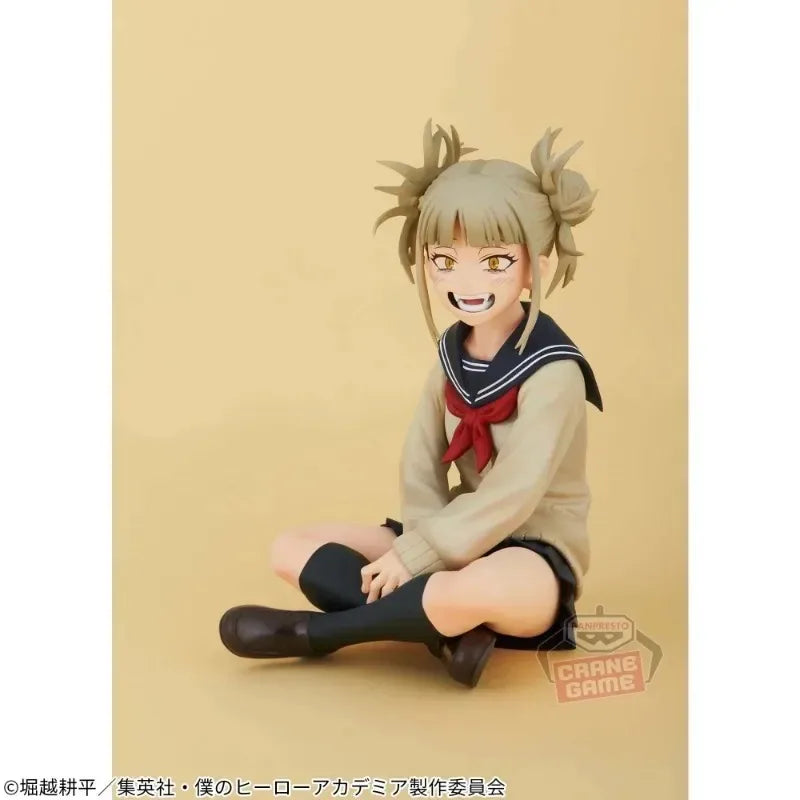 Original Bandai My Hero Academia Cross My Body Himiko Toga The Evil Villains DX Anime Action Figures Toys for Children