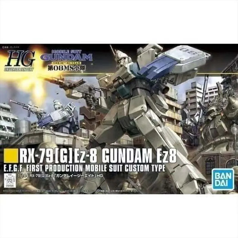 Bandai Gundam Model Kit HGUC RX-79G Ground Ez8 Gouf Custom Zaku 2 Rick Dom Acguy Action Figure Gunpla Building Kit Anime Figures