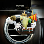 New Anime Cute One Piece Car Air Outlet Fragrance Decoration Luffy Zoro Action Figure Figurine Ornament Auto Interior Accessorie