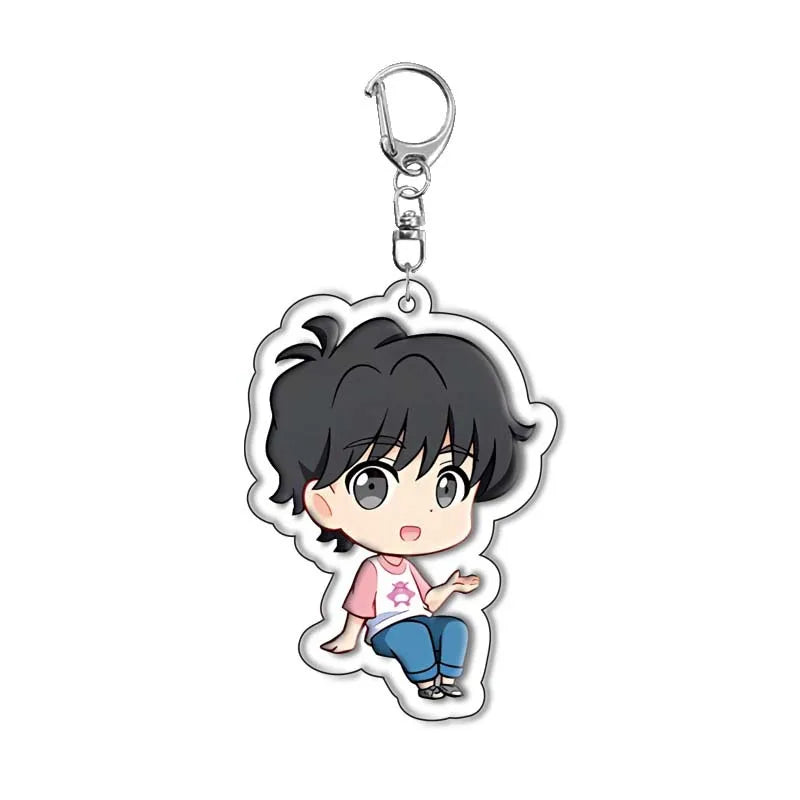 Anime Cartoon Banana Fish Figure Characters Acrylic Keychain Car Keychain Women Men Bag Accessories Charm Pendant Jewelry Gifts