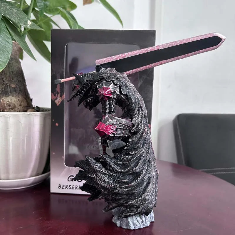 Berserk Armor Bust Guts Figure Statue Night Light Resin Crafts Black Swordsman Beastization Warrior Griffith Action Figure Model
