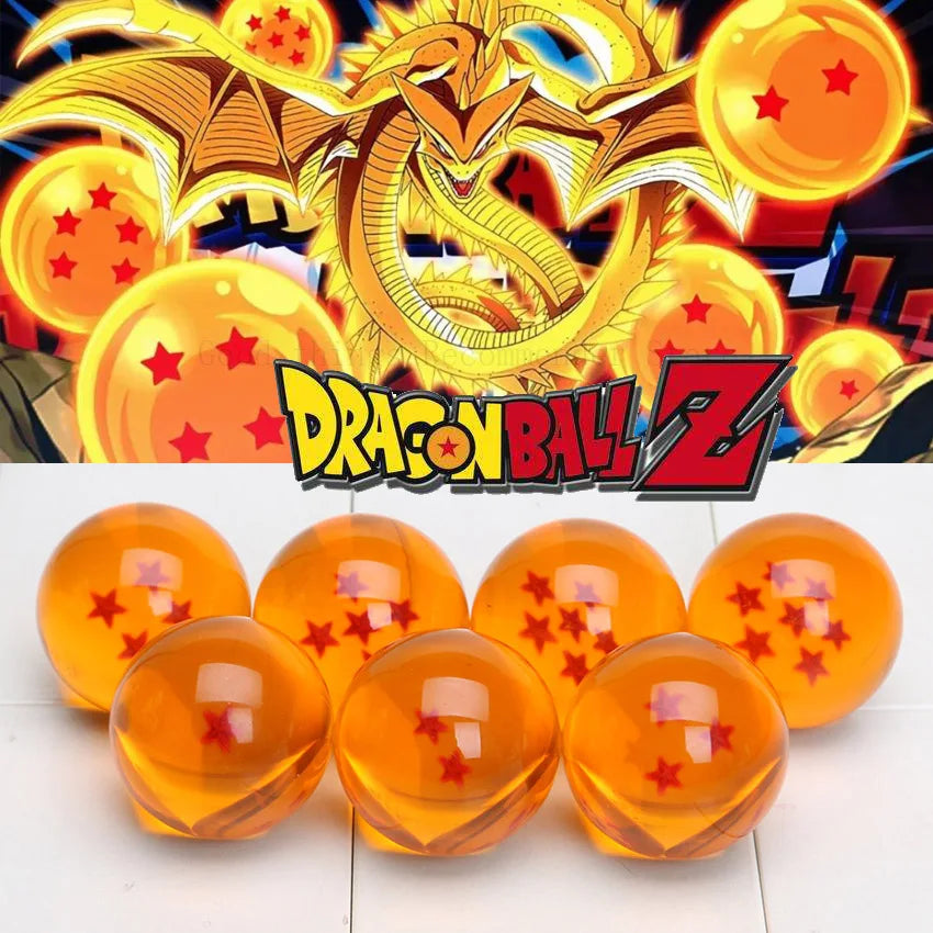 3.5-7.6CM Anime Dragon Ball Crystal Ball Z Star 1-7 Resin Dragonbead Cosplay Props Desktop Decoration Children Toys Gifts