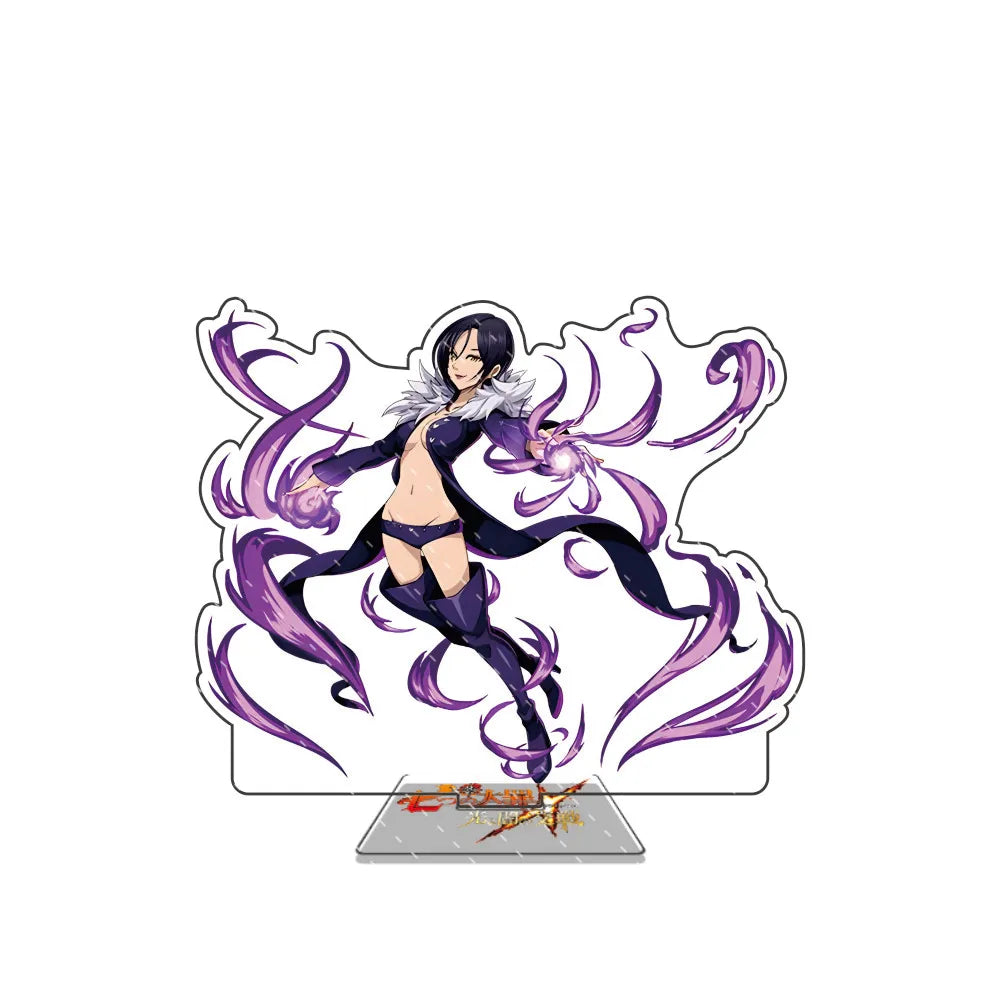 Anime The Seven Deadly Sins 15cm Acrylic Stand Model Figure Cosplay Plate Holder Topper Fans Christmas Desk Decor Gift