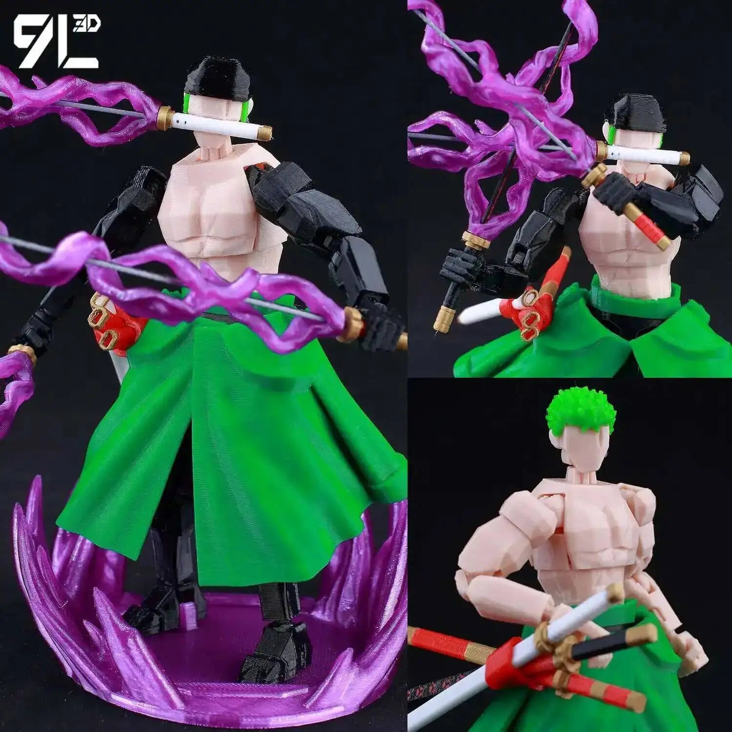 9L3D Printed Anime One Piece Naruto Demon Slayer Dummy13 Lucky T13 Movable Shapeshift Action Figures Mannequin Toys Collectors