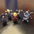 Genuine Original Fullmetal Alchemist Pen Holder Gashapon Toy Alphonse Elric Edward Elric Roy Mustang Figure Model Kids Gift