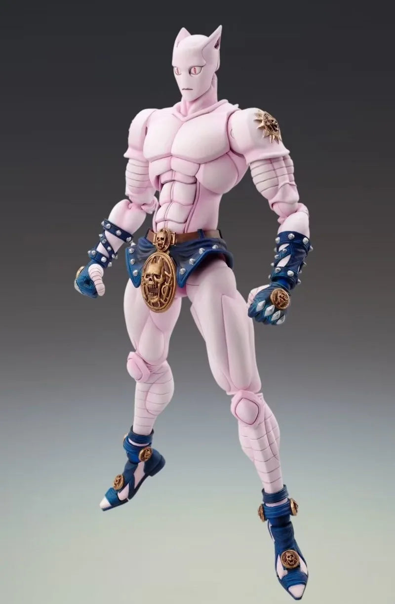 Jojo'S Bizarre Adventure Jojo Kira Yoshikage Killerqueen Anime Action Figurines Fashion Desktop Ornament Boy Toy Killer Queen
