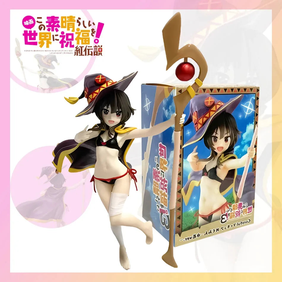 KONOSUBA: God's Blessing on This Wonderful World Megumin Girl Pvc Action Figure Model Collection Toy 23.5cm