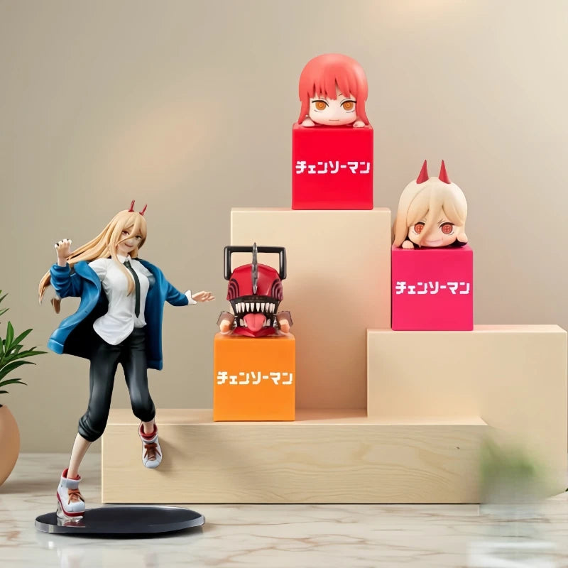 Anime Power Toys Chainsaw Man Action Figure Demon of Blood Power Figure Peripheral Model PVC Collection Toys Birthday Gifts