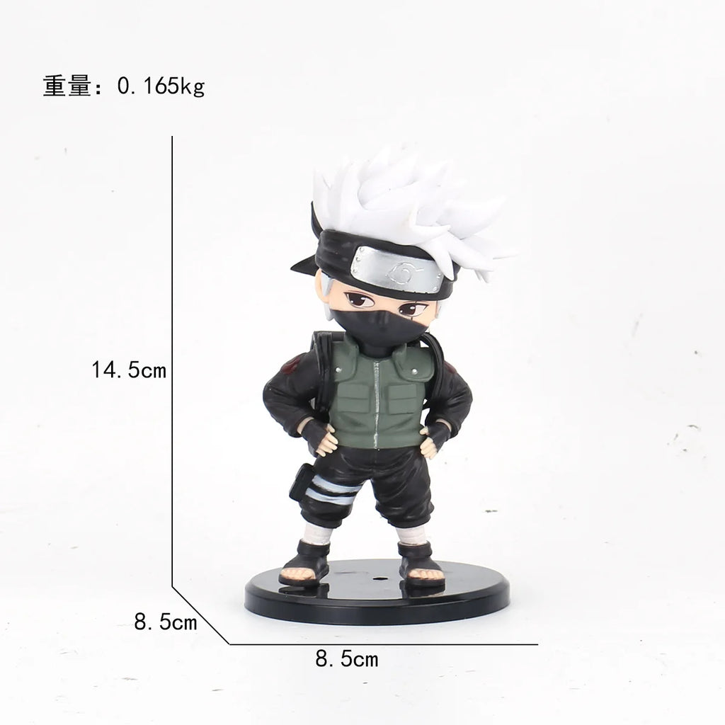 Animated character Naruto Uchiha Itachi Sasuke Pain Kakashi Naruto Shippuden action character set model children's toy gift