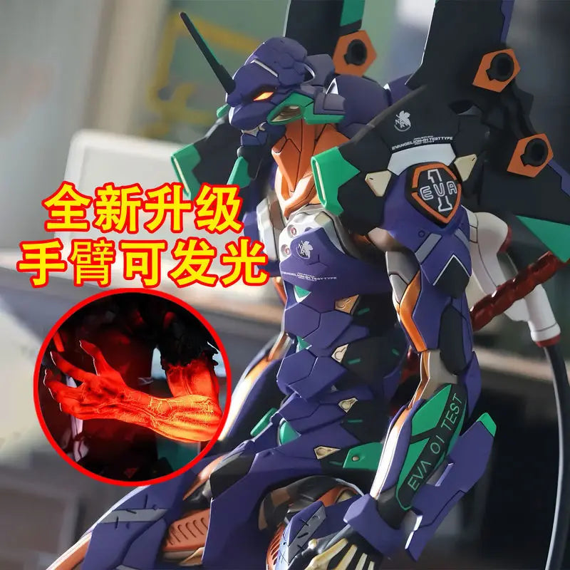 33cm Evanglion 01 Anime Figure Eva Mutations Luminous Action Figurine Collection Statue Desk Ornaments Model Doll Birthday Gifts