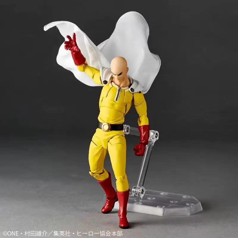 Hot Original Kaiyodo One Punch Man Saitama Amazing Yamaguchi Revoltech Saitama Anime Action Collection Figures Model Toys