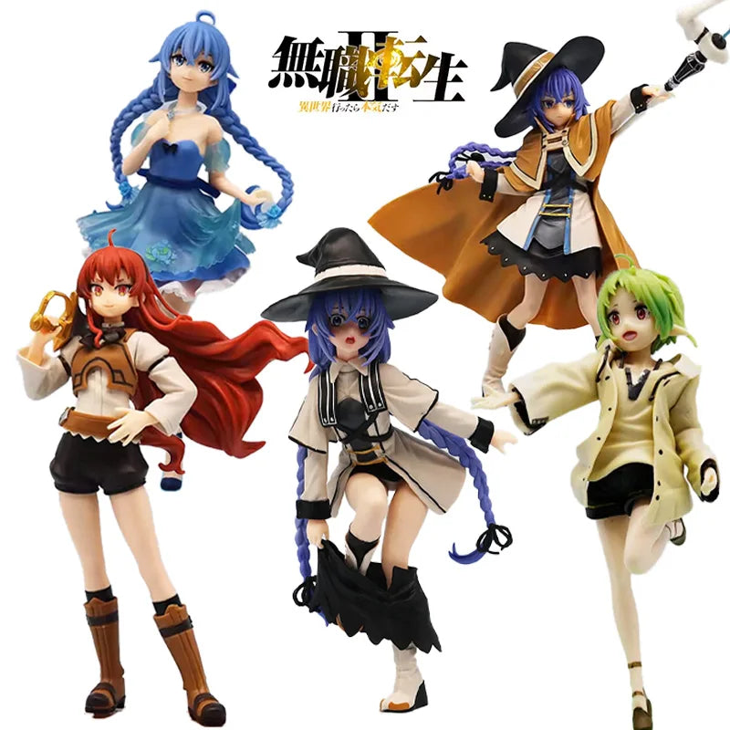 Anime Eris Boreas Figure Toys Mushoku Tensei Action Figures Eris Greyrat Figure Model PVC Collectible Statue Decoration Dolls