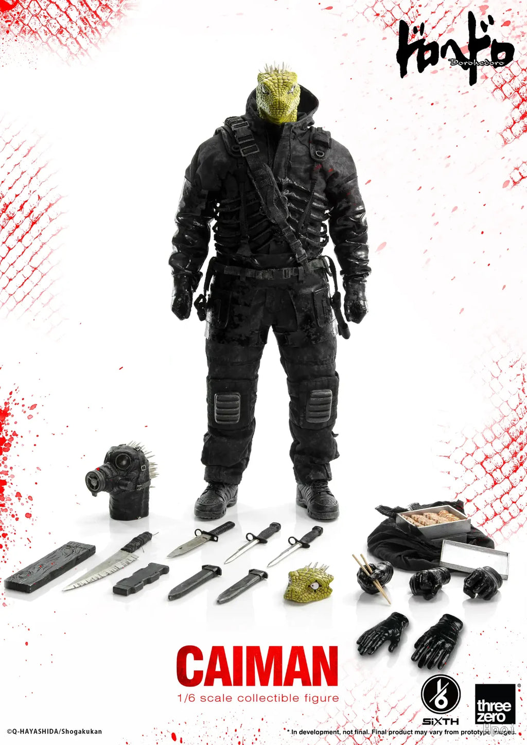 【In Stock】Original Threezero Dorohedoro CAIMAN 1/6 Action Figure Collection Ornament Model