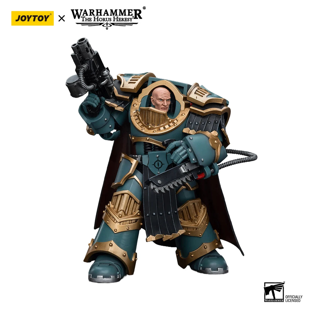 JOYTOY Warhammer 40k 1/18 Action Figures  Sons of Horus Legion Praetor in Cataphractii Terminator Armour