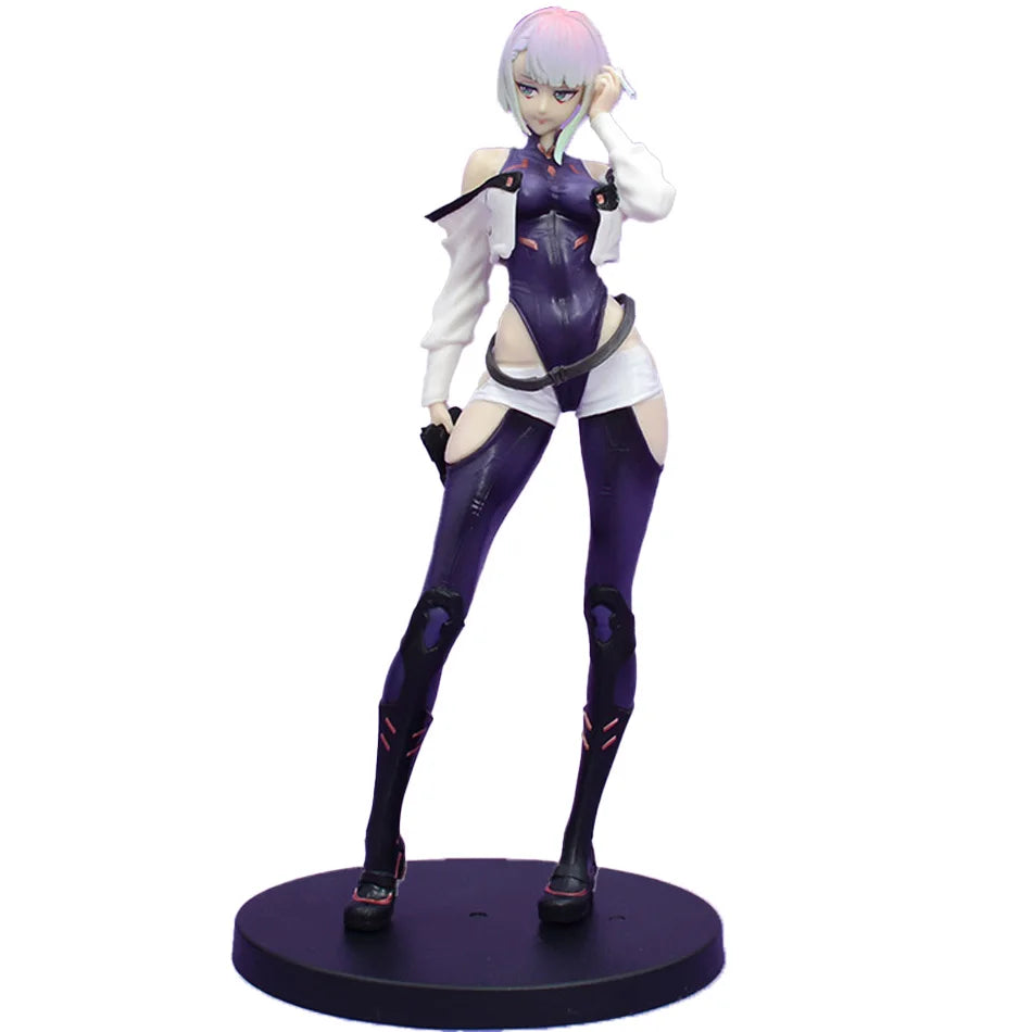 Four Anime Figure Cyberpunk Lucy Rebecca David Martinez Johnny Silverhand Action Figure Toys