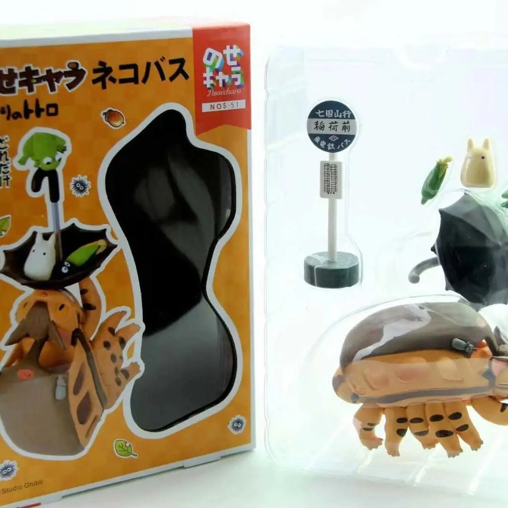 Anime My Neighbor Totoro Bus Figure Cartoon Pvc Mini No Face Man Series Statue Cute Action Model Toy Room Ornaments Kids Gifts