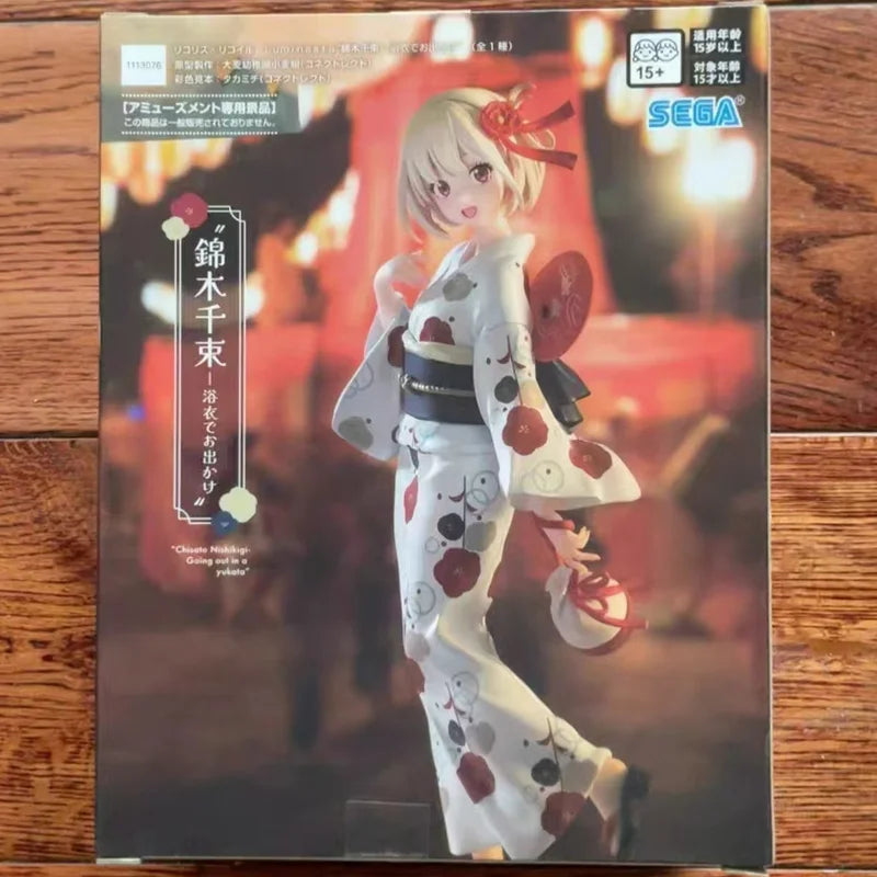 Genuine Sega Lycoris Recoil Luminasta Inoue Takina Nishikigi Chisato Cheongsam Dress Anime Figure Model Collector Figurine Toys
