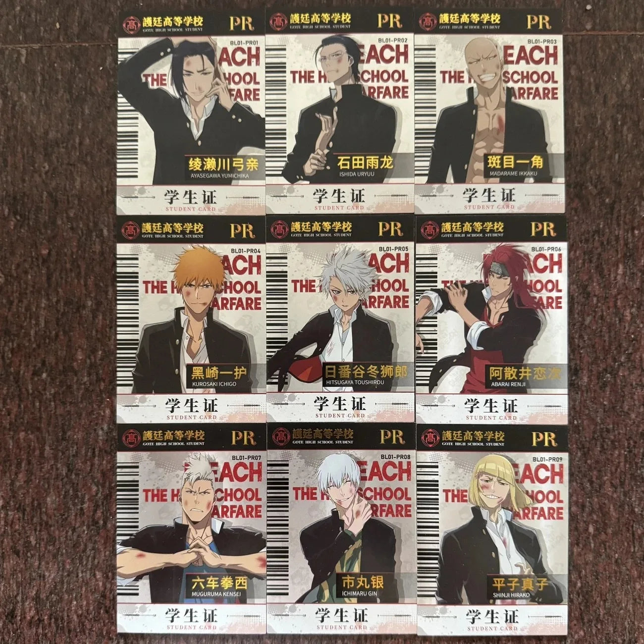 Anime Bleach SSR PR AR QR Set of Cards Inoue Orihime Kuchiki Rukia Kurosaki Ichigo Collection Card Christmas Birthday Gifts Toys