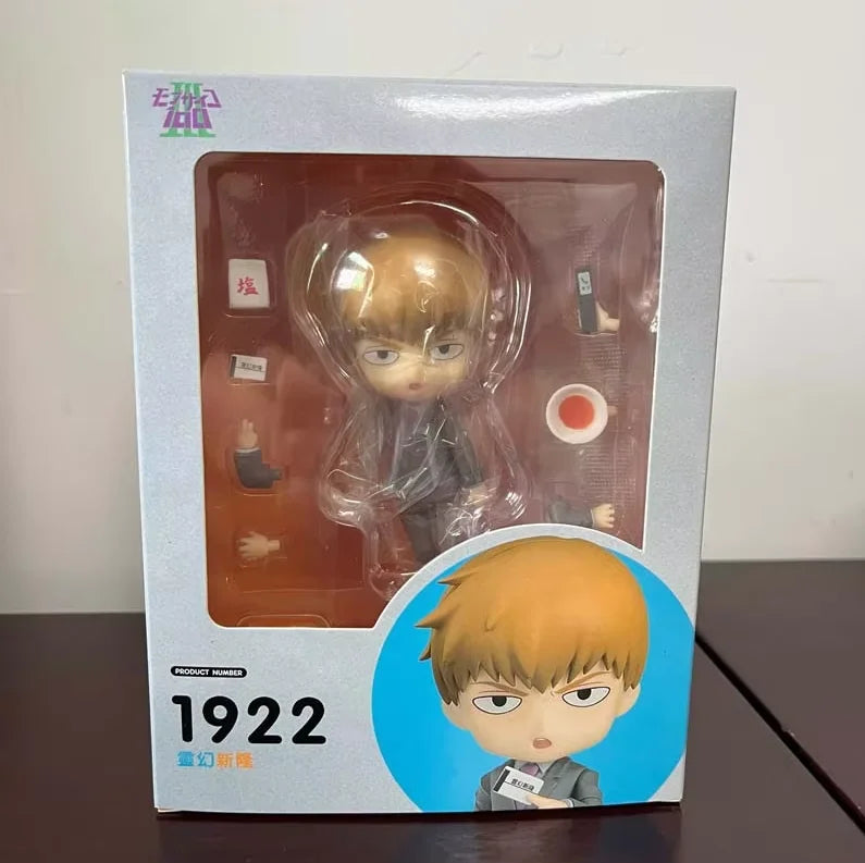 Anime Figure 1922 Mob Psycho 100 III Arataka Reigen 1913 Shigeo Kageyama Action Figure Model Toys Joint Movable Doll Desk Decor