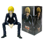 13cm Hunter×Hunter Anime Figure Kurapika Action Figure Chrollo Illumi Hisoka Figurine Collection Noodle Stopper Model Toys Gifts