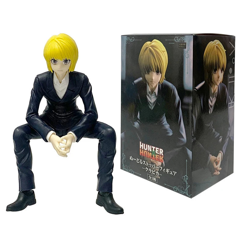 13cm Hunter×Hunter Anime Figure Kurapika Action Figure Chrollo Illumi Hisoka Figurine Collection Noodle Stopper Model Toys Gifts