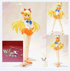Anime Pretty Guardian Sailor Moon Tsukino Usagi Sailor Mercury Venus Jupiter Saturn PVC Action Figure Collectible Model Toy Doll