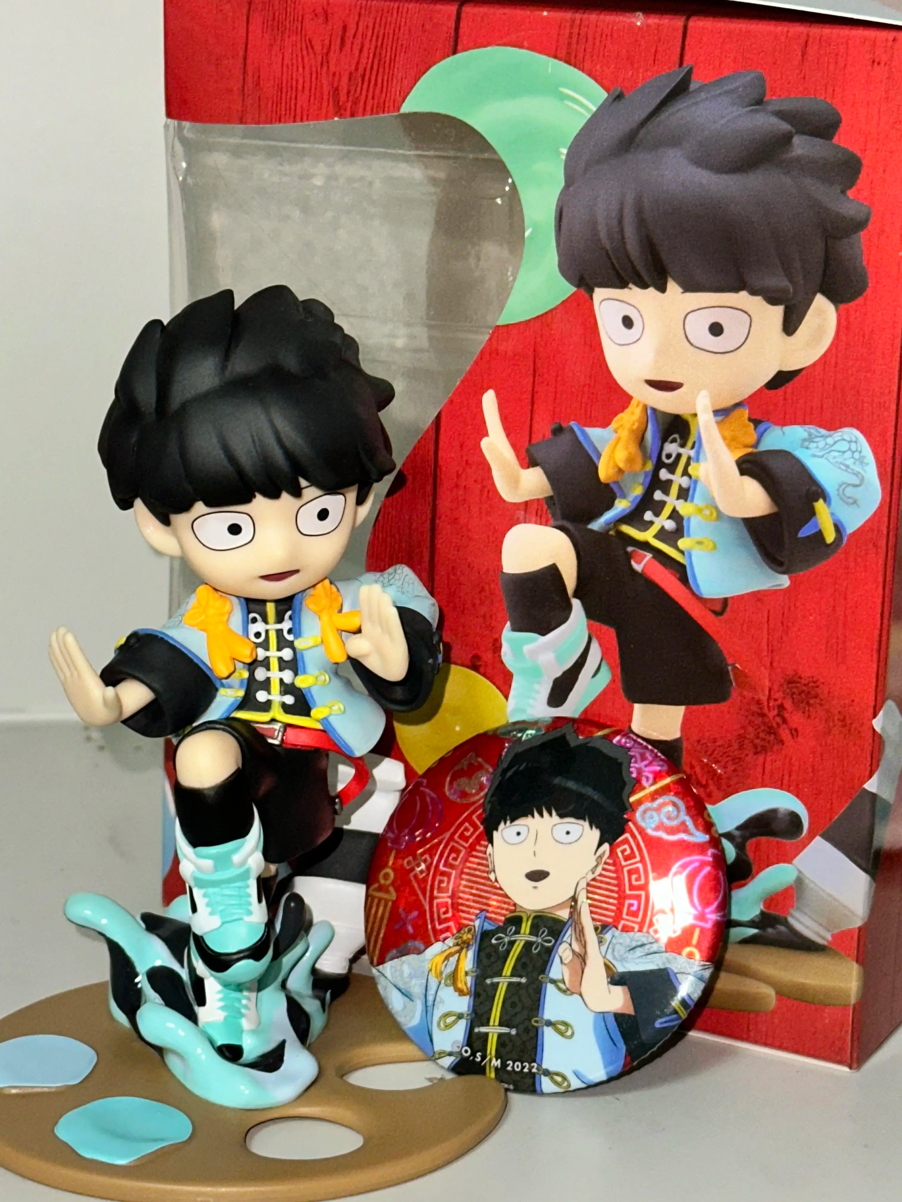 Original Bushiroad PalVerse Pale. Mob Psycho 100 III Shigeo Kageyama Arataka Reigen Anime Figure Toys Kwaii Q Ver. PVC Model