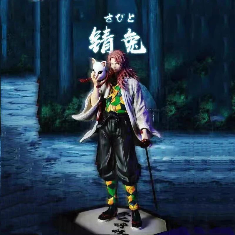 32CM Anime Demon Slayer Kimetsu No Yaiba Figure Kokushibo PVC Action Figures GK Statue Model Doll Toys for Children Gifts